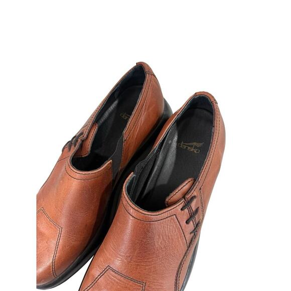 Dansko Clogs Women's 41 / 10.5/ 11 Brown Leather Comfort Made In Portugal Shoe - Picture 3 of 9